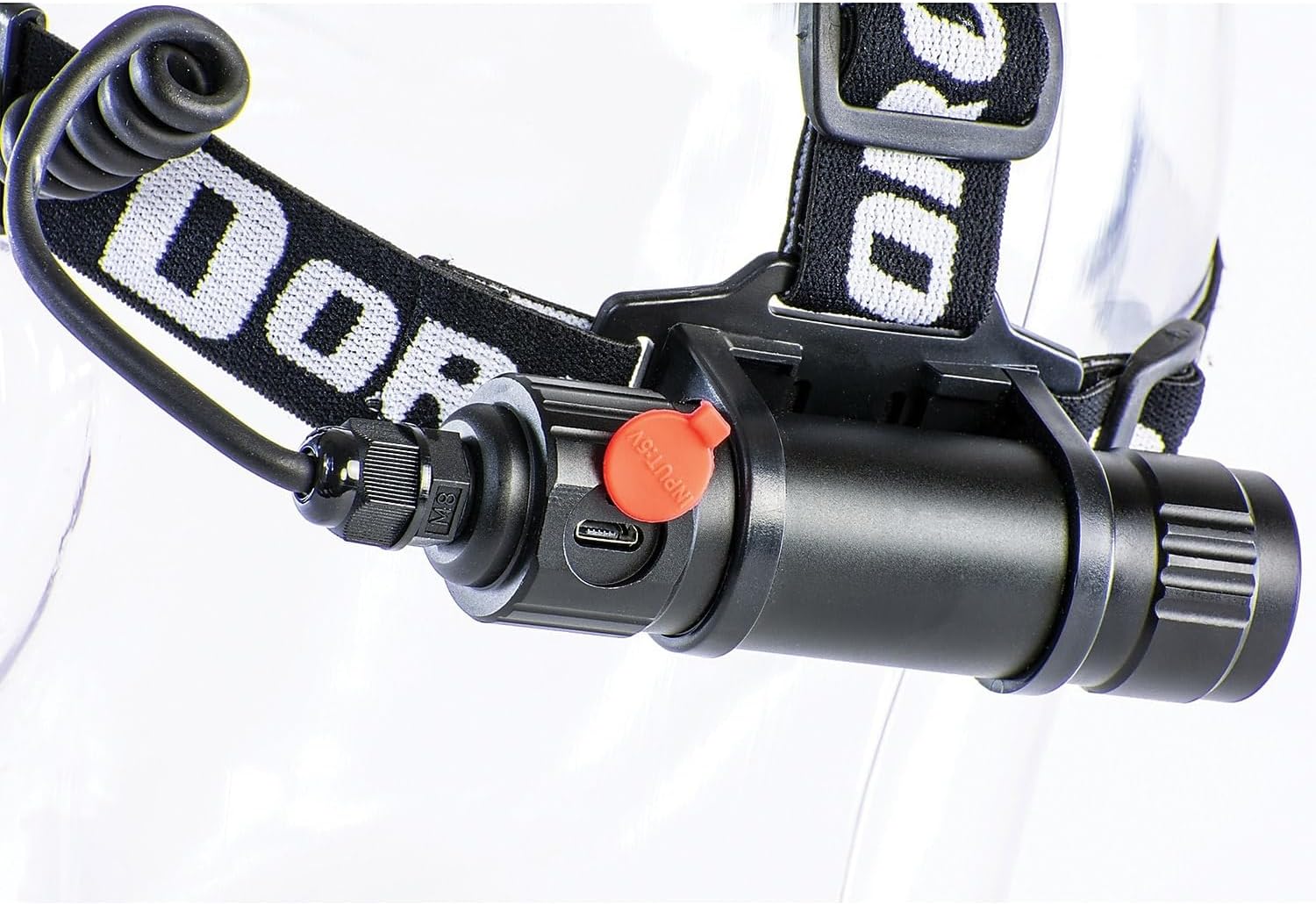 Dorcy 1,000-Lumen Pro Water-Resistant LED Rechargeable Headlamp, Black (41-2121)