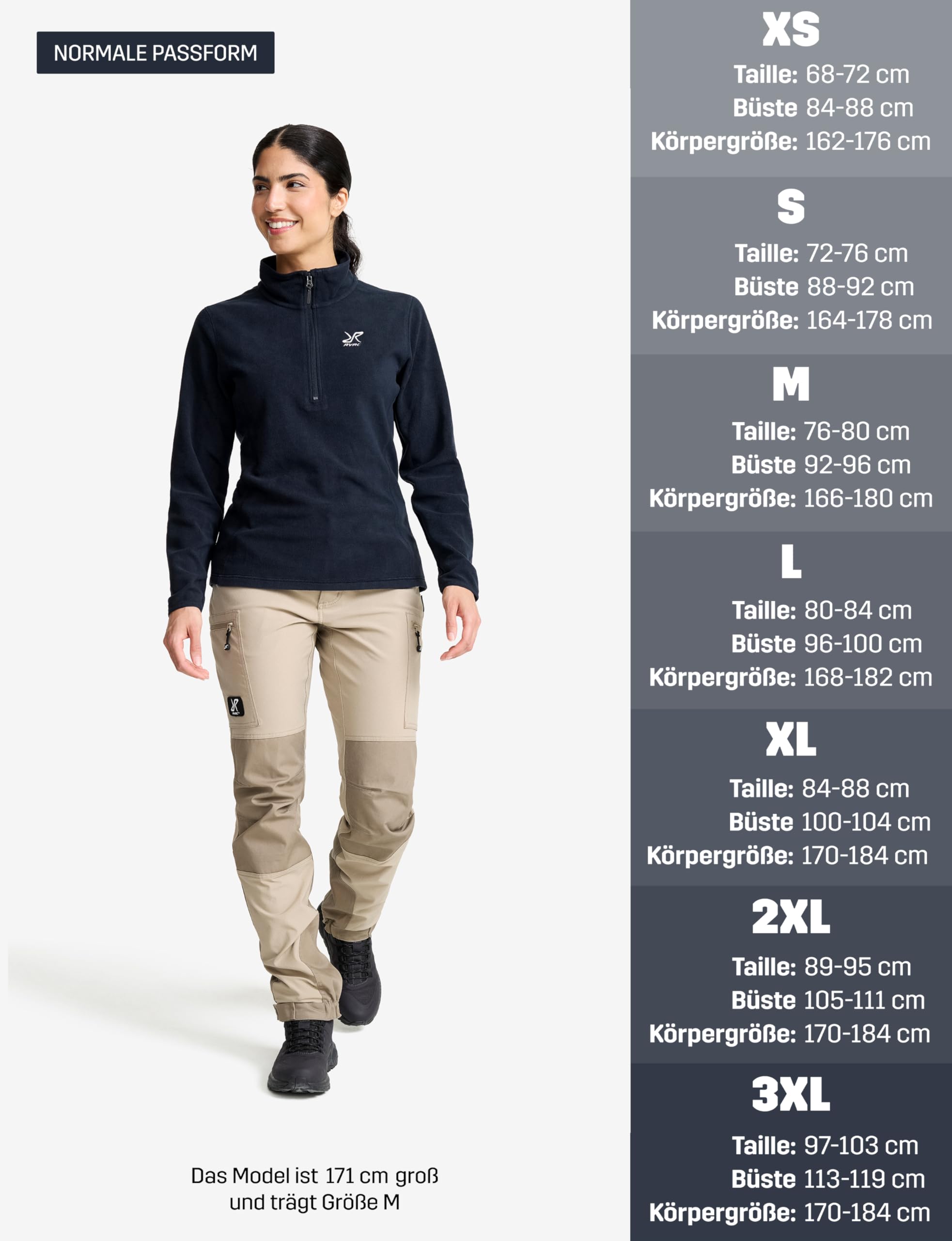 RevolutionRace Hiker Half-Zip Fleece für Damen, Leichter und elastischer Fleece mit halbem Reißverschluss