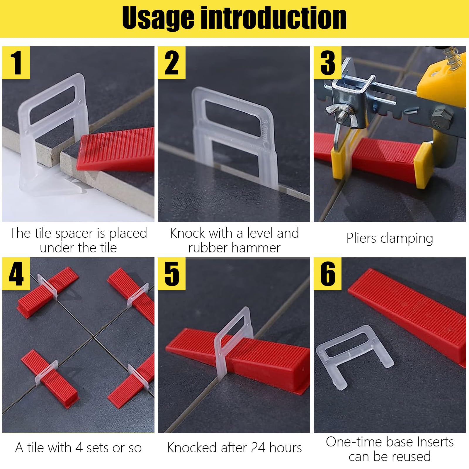 SENENQU 601 Pezzi Distanziatori per Piastrelle 1,5 mm, Cunei per Piastrelle con Pinza Regolabile, Sistema Livellamento per Pavimenti e Pareti, Kit Professionale per Posa Precisa