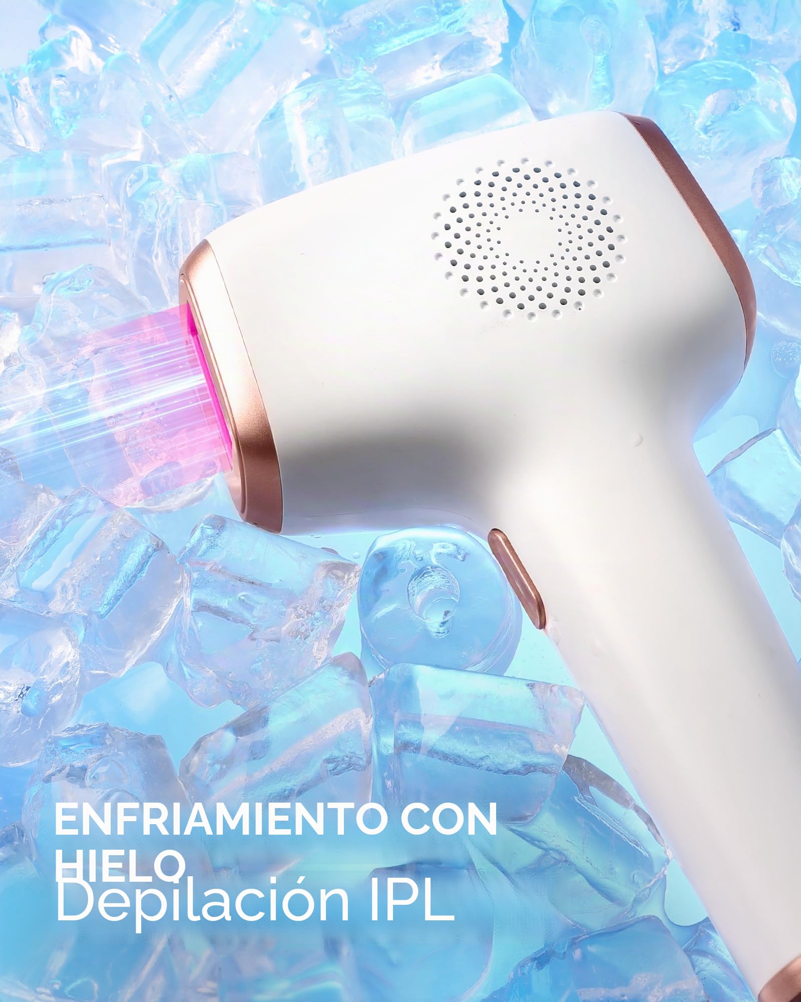 INNZA - Depiladora IPL con función de enfriamiento por hielo para mujeres, resultados duraderos, 999.999 destellos, dispositivo de depilación sin dolor para axilas, piernas, brazos y línea del bikini
