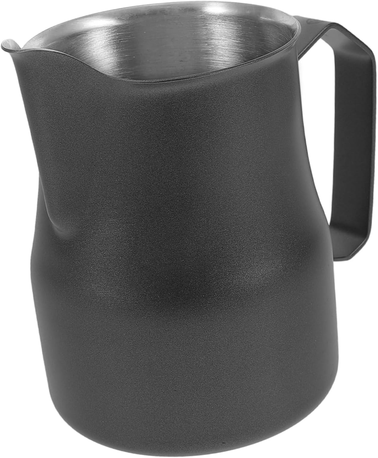 POPETPOP Stainless Frothing Pitcher Capacity Milk Frother Container for Espresso Lattes Stylish Metal Creamer for Home Use