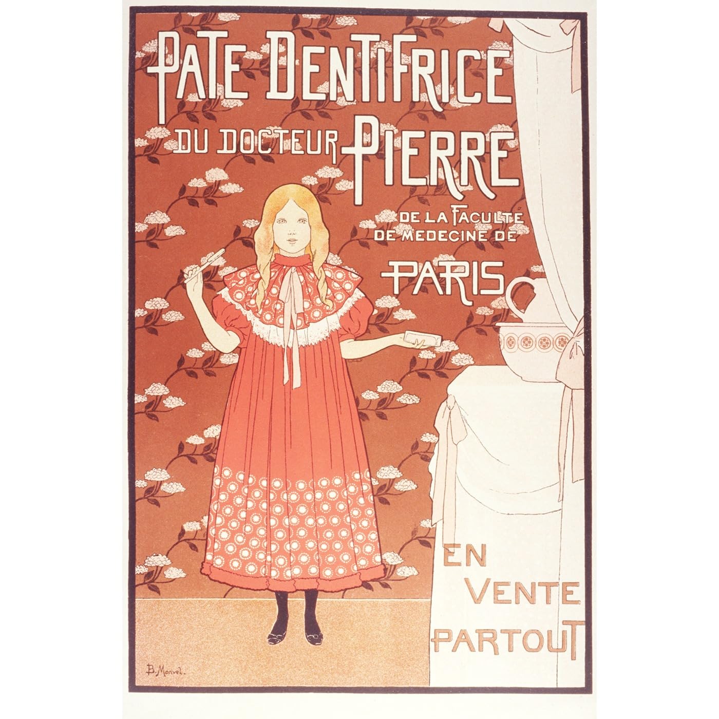 Poster con stampa laminata – Pate Dentifrice – 76 x 101 cm decorazione da parete poster stampa artistica