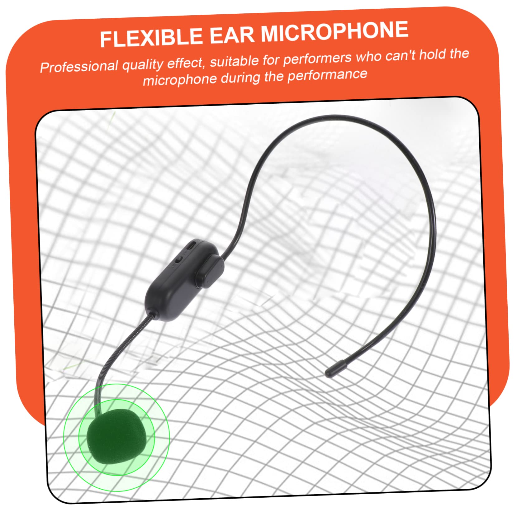 Kisangel Micrófono Inalámbrico UHF 720-820mhz Negro Auriculares