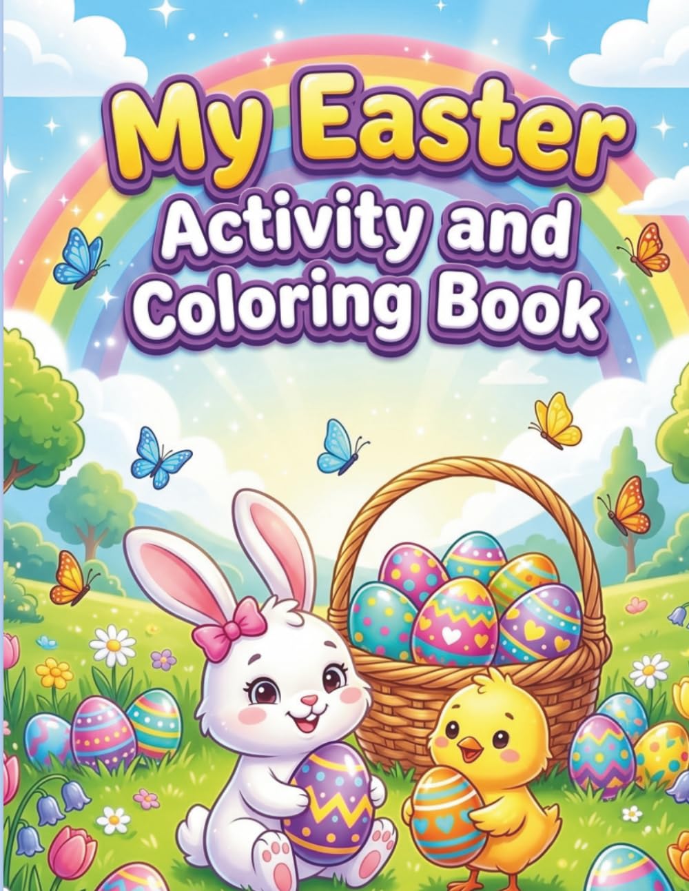My Easter Activity and Coloring Book: Fun Mazes, Coloring Pages, Matching Games and Easter Activities for Kids Ages 4-8