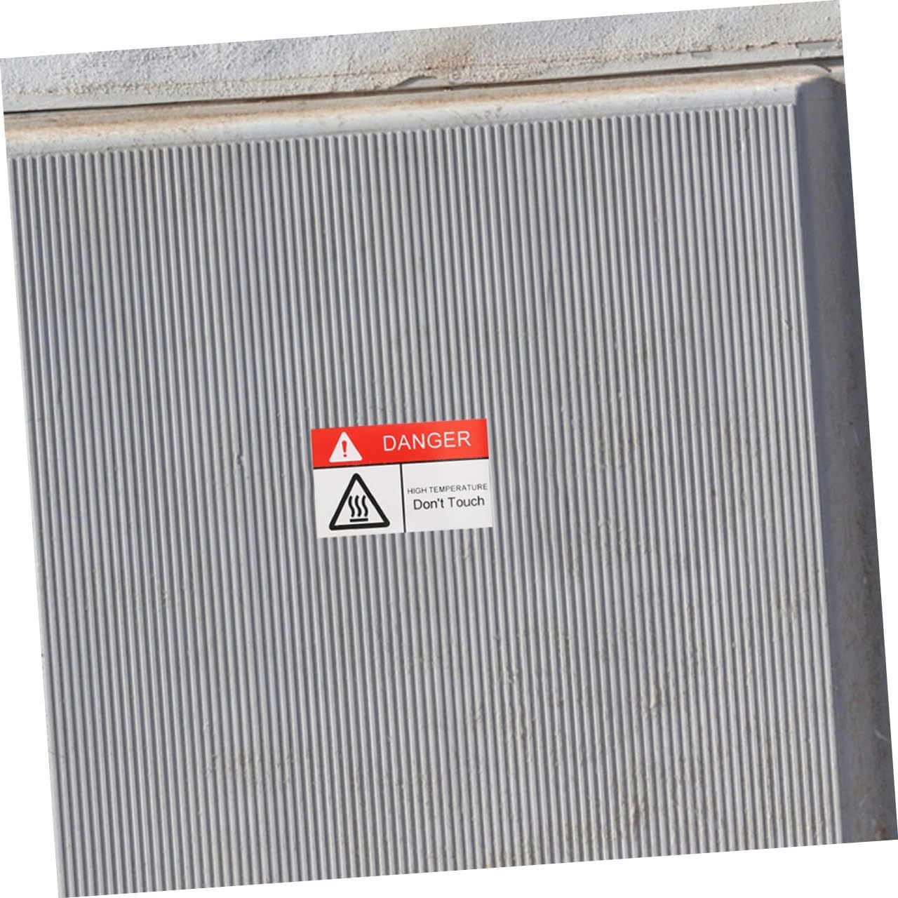 2pcs High Temp Warning Stickers Heat Labels Caution Hot Surface Self-adhesive Safety Signs for Industrial Kitchen Safety