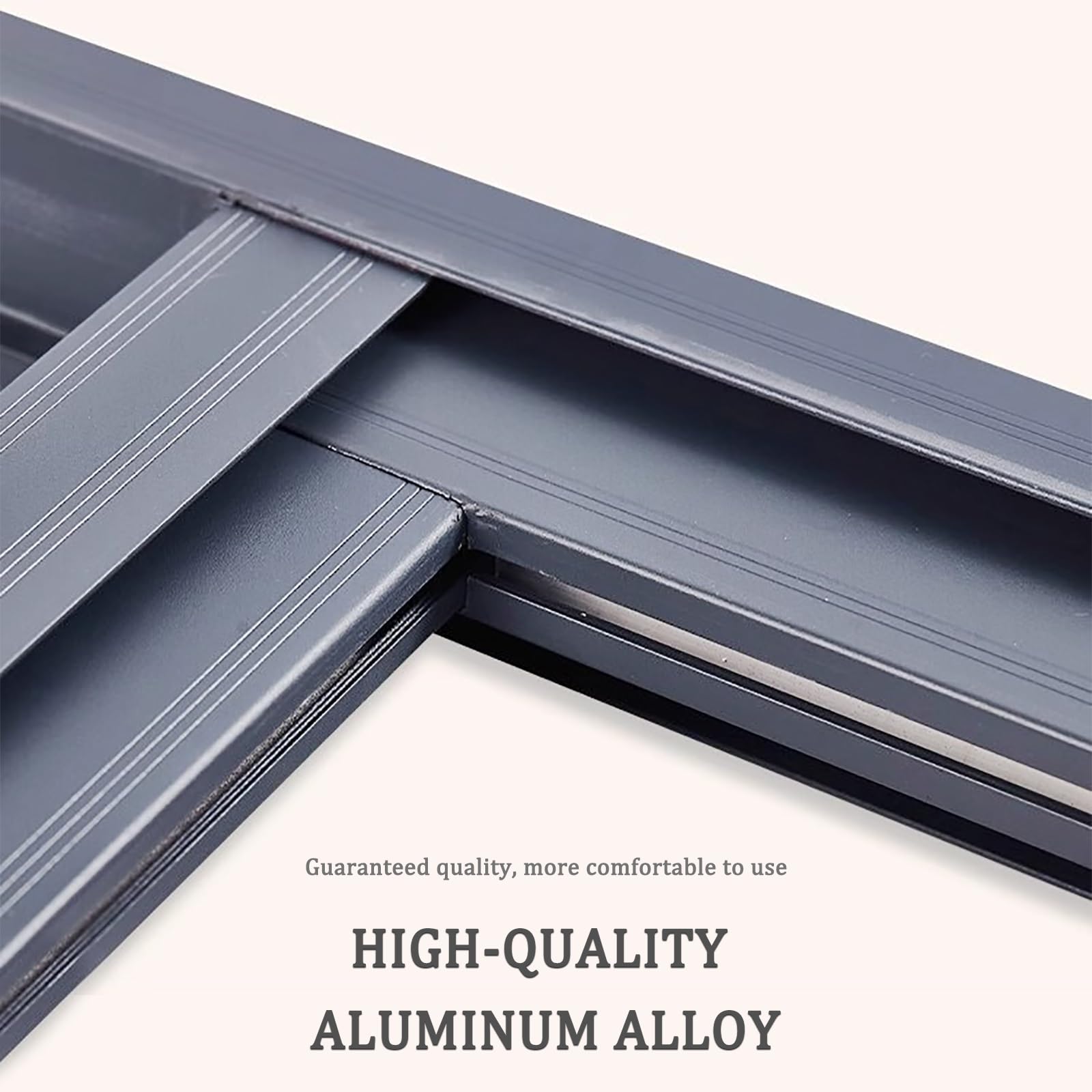 Ventana Corrediza for Sótano con Mosquitero, Ventana Corrediza Horizontal de Aluminio, con Vidrio Templado, Ventanas de Repuesto for Baños(Gray,W80xH60cm/W31.5xH23.6in)
