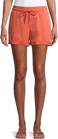 Time and Tru Pantalones cortos de punto para mujer : Ropa, Zapatos y  Joyería - Amazon.com