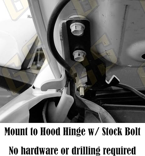 Miniatura 4 de GS Power Soportes de zanja de bisagra del capó del motor para montar la luz de trabajo LED auxiliar todoterreno para cápsulas. Se ajusta entre el