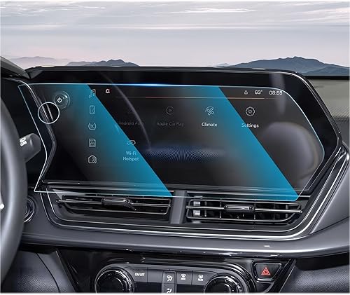 Vista 260 de CDEFG Cristal templado para Chevrolet Silverado/GMC Sierra 2025, pantalla táctil de 13.4 pulgadas, accesorios para Chevy Silverado/Sierra 1500