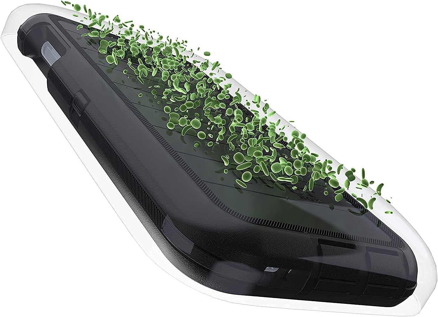 OtterBox Defender Series Rugged Case for iPhone XR (ONLY) Case Only - Non-Retail Packaging - Black - with Microbial Defense