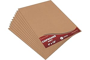 9x12 Chipboard Sheets for Crafts and Shipping