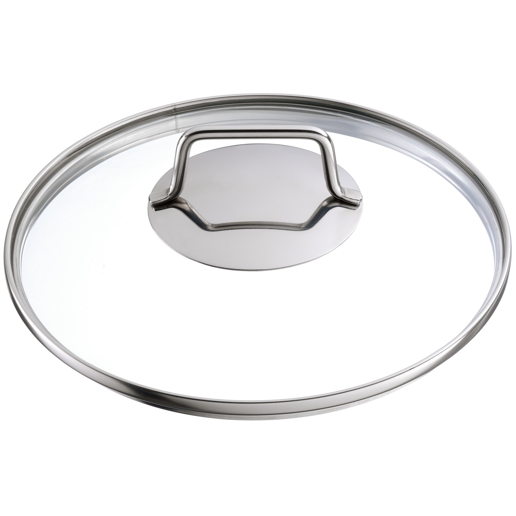 WMF Astoria Glasdeckel 20 cm, Topfdeckel mit Metallgriff, hitzebeständiges Glas, spülmaschinengeeignet