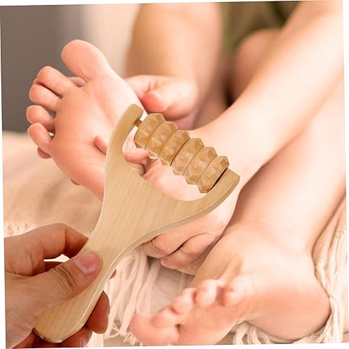 Miniatura 9 de Wooden Massage Roller for Legs Lower Back Shoulder Hip Hand Massager for Neck Foot Hand Roller