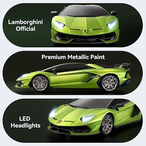 Miniatura 3 de Auto a control remoto para Lamborghini, con licencia oficial autos RC Lambo Hobby a escala 1:16 con faro, juguetes de autos de carreras de 2.4GHz