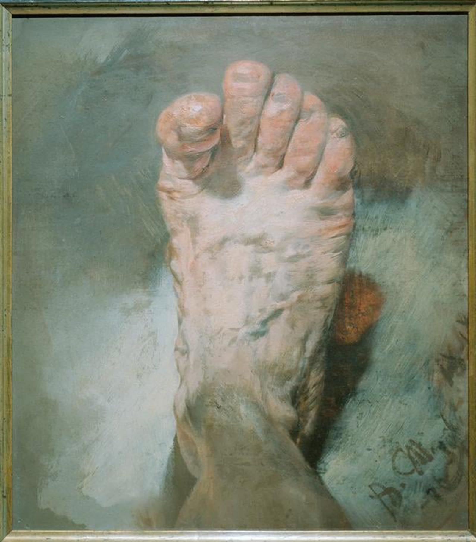 ARTXLXXBN Famous Art Print Poster Vintage Wall Art The foot of the artist by Adolph Menzel Canvas Art Poster for Home Decor 60x90cm