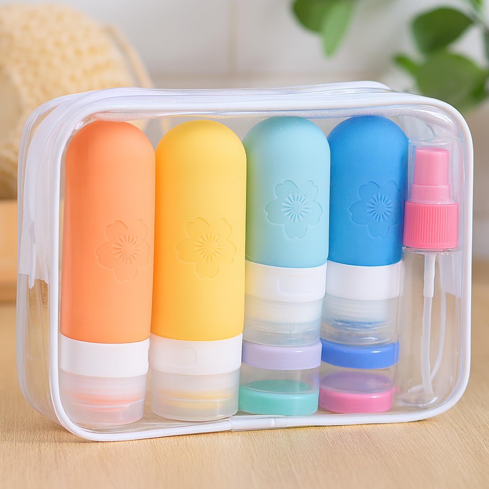 SSKHE 17 Pack Travel Bottles Set for Toiletries, Silicone Travel Containers, Leak-Proof Refillable Travel Toiletry Bottles - Image 3