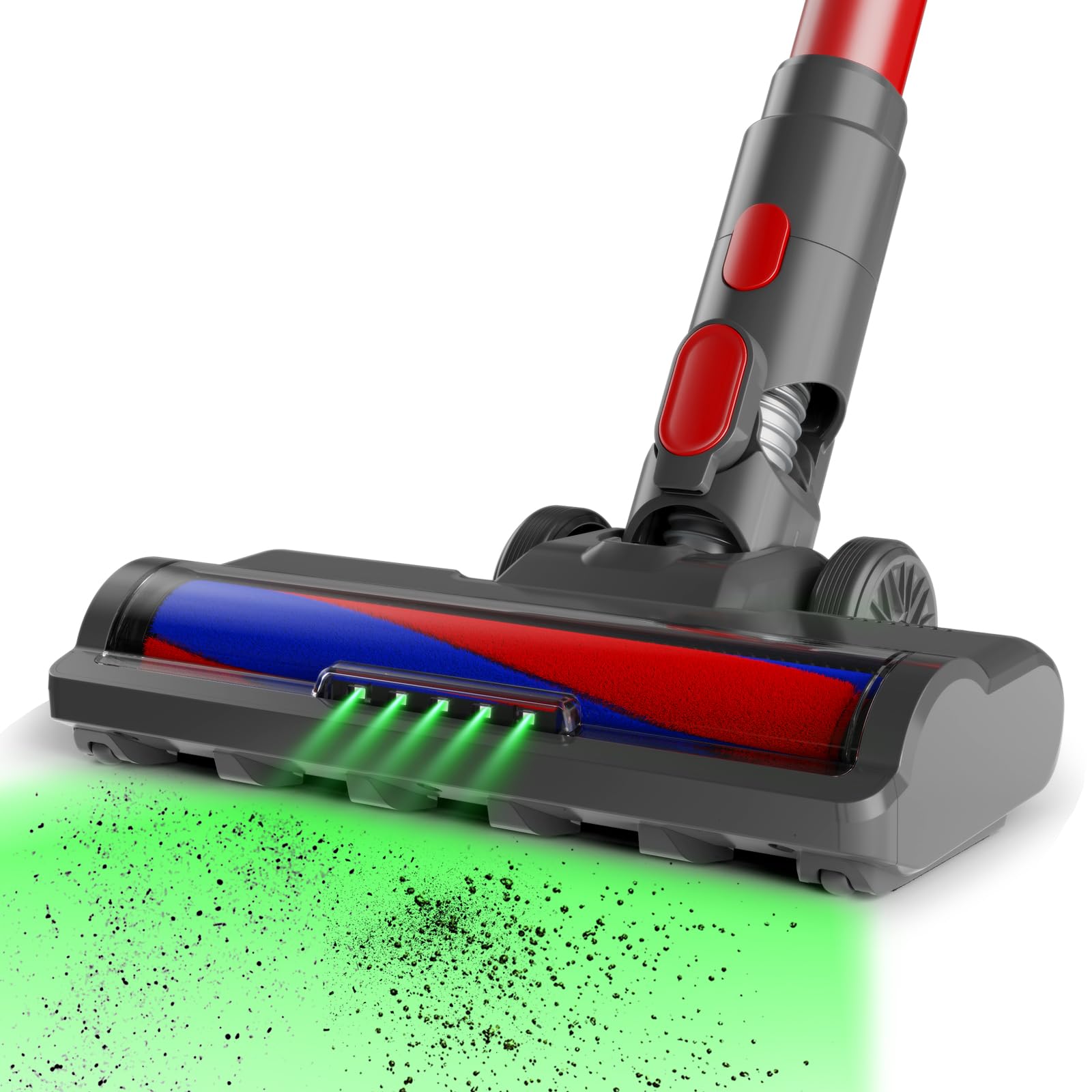 Soft Roller Cleaner head Replacement for Dyson V7/V8/V10/V11/V15 | Quick Release Vacuum brush Attachments Attachments Parts Accessories for Hardwood Tile Marble