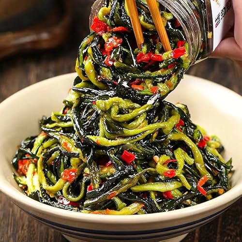 Spicy crispy cucumber shreds, delicious dried papaya shreds, Hunan pickled