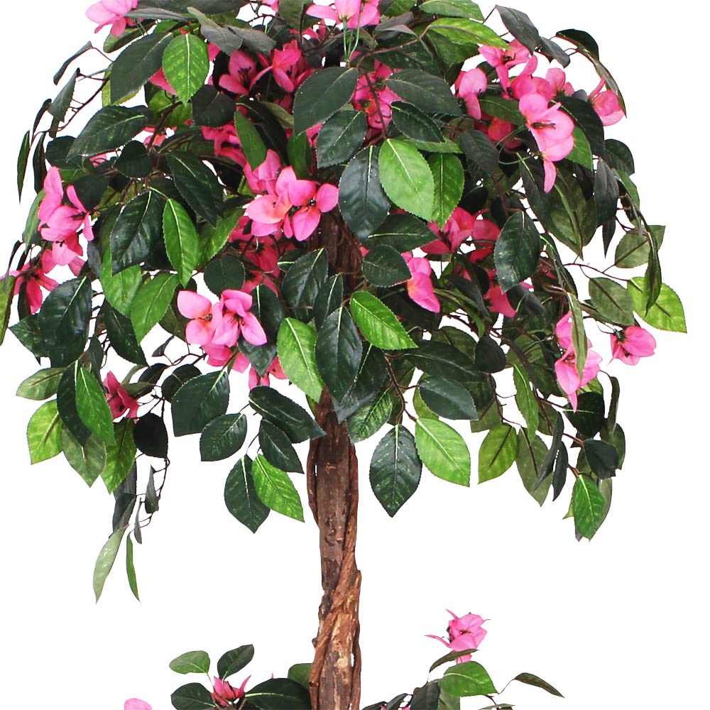 Bougainvillea Plante Arbre Artificielle Plastique 150 cm Decovego