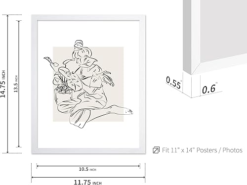 Miniatura 318 de Poster Master Póster de peonías – Estampado de flores retro – Ilustración floral – Ilustración en blanco y negro – Diseño de línea y abstracto –