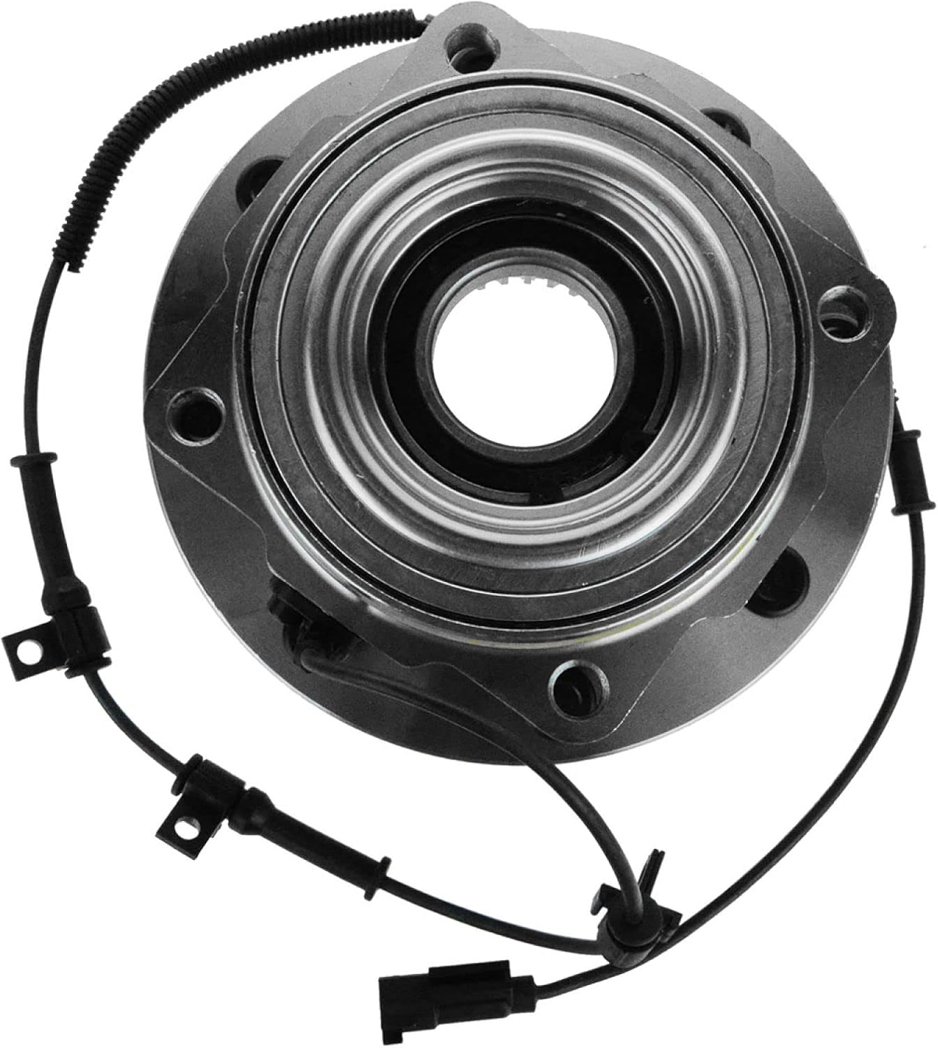 TRQ Front Driver or Passenger Side Wheel Bearing and Hub Assembly Compatible with 2011-2016 Ford F-350 Super Duty 4WD Dual Rear Wheels