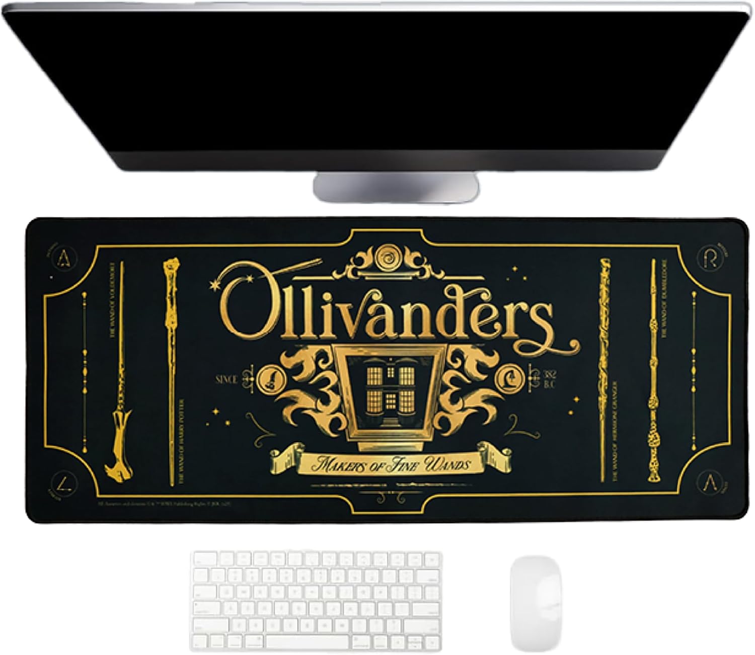 Harry Potter Jumbo Desk Mat, Large Gaming Mouse Pad, Non-Slip Neoprene, 70 x 30 Centimetres - Ollivanders Wands