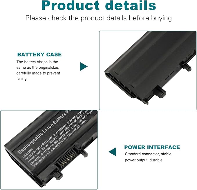 Batería TREE.NB para Dell Latitude E5440 E5540 5200mAh 11.1V miniatura 3