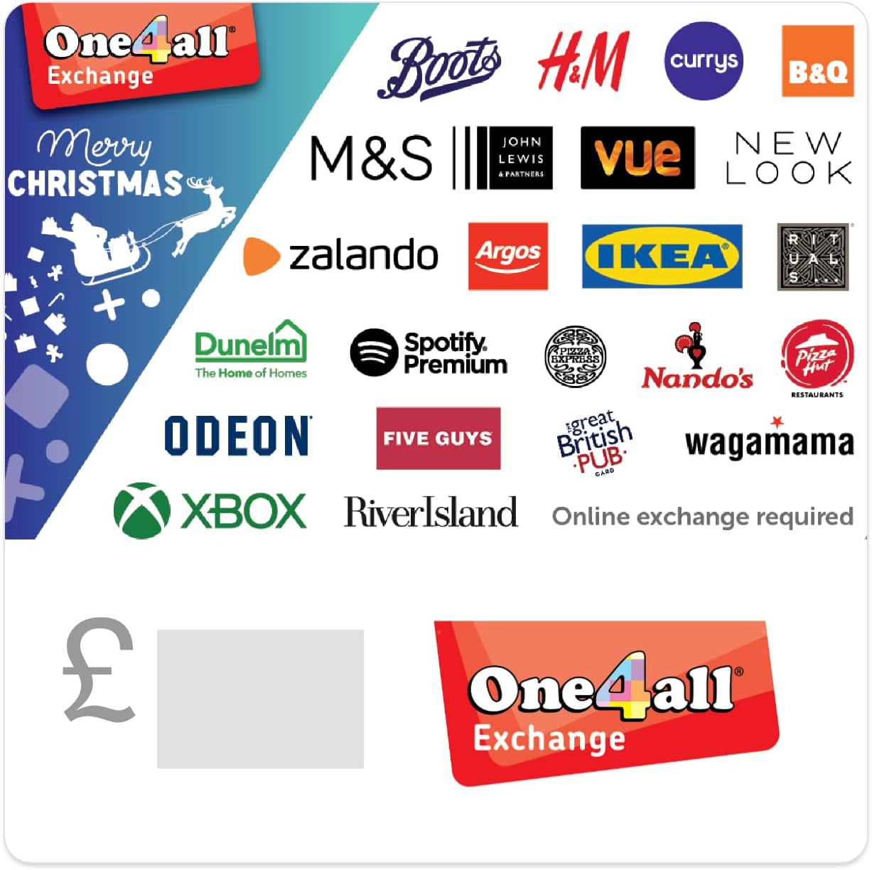 One4all Exchange Gift Code - UK Redemption Only - Delivered by email