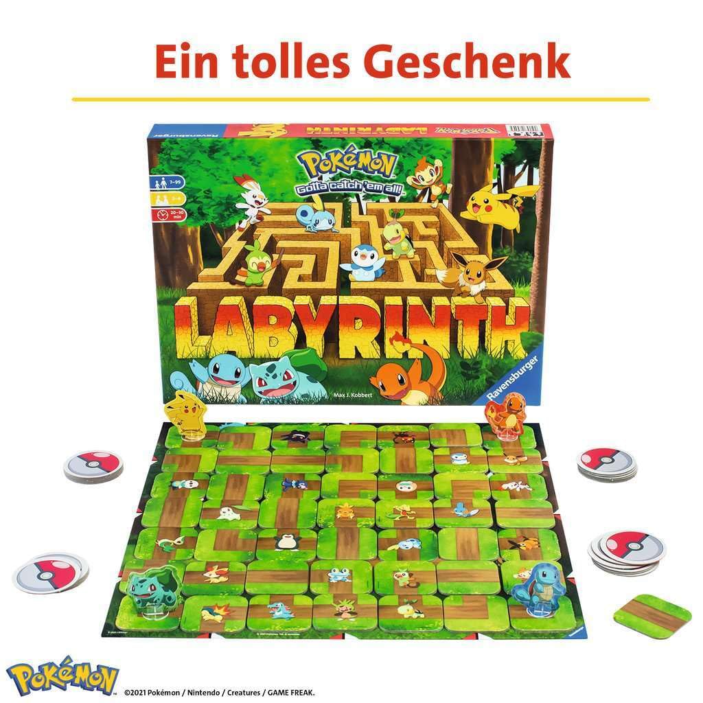 Ravensburger Pokemon Labyrinth Moving Maze Family Board Game for Kids Age 7+ 2-4 Players