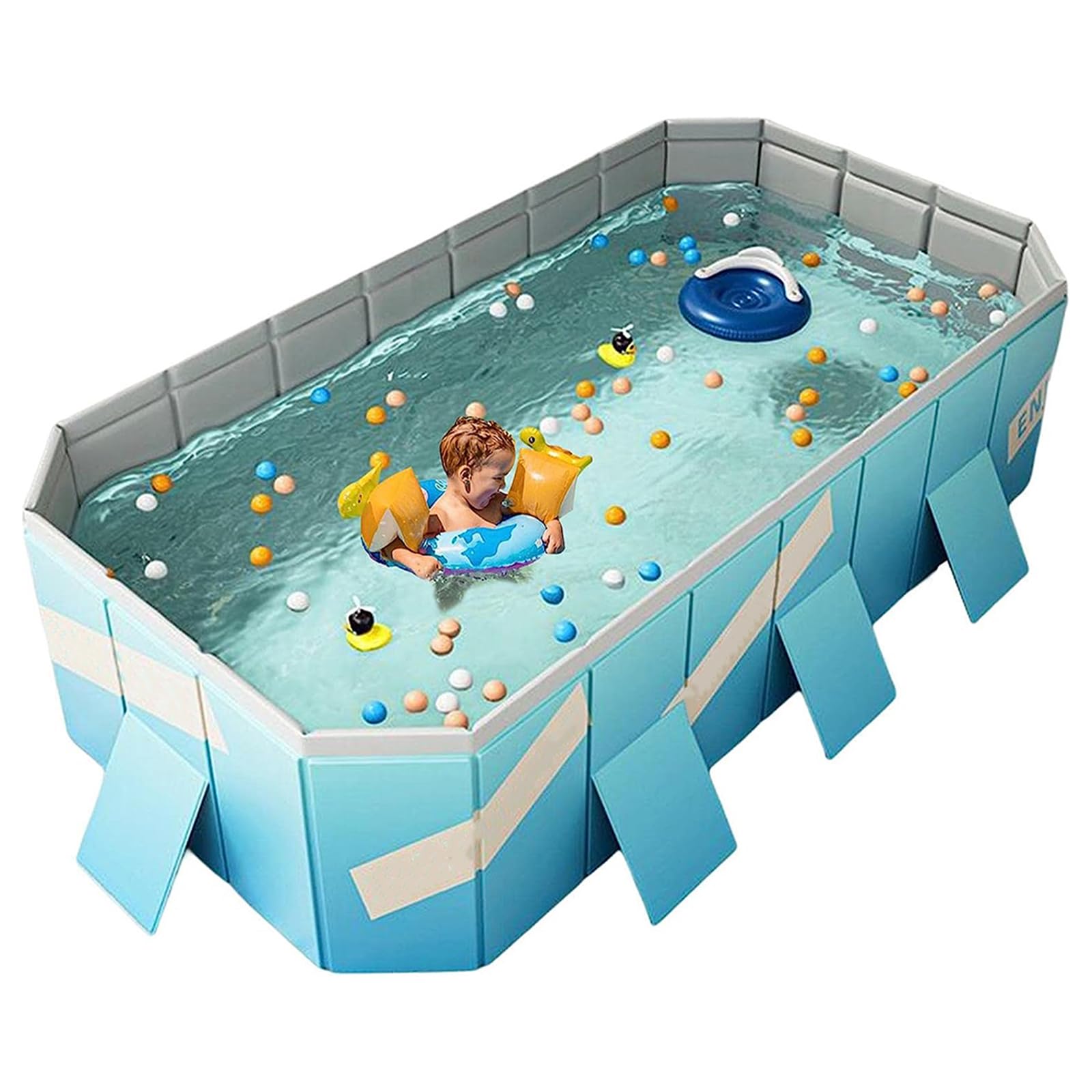 Piscine pliable extérieure en PVC robuste pour en finir avec les crevaisons
