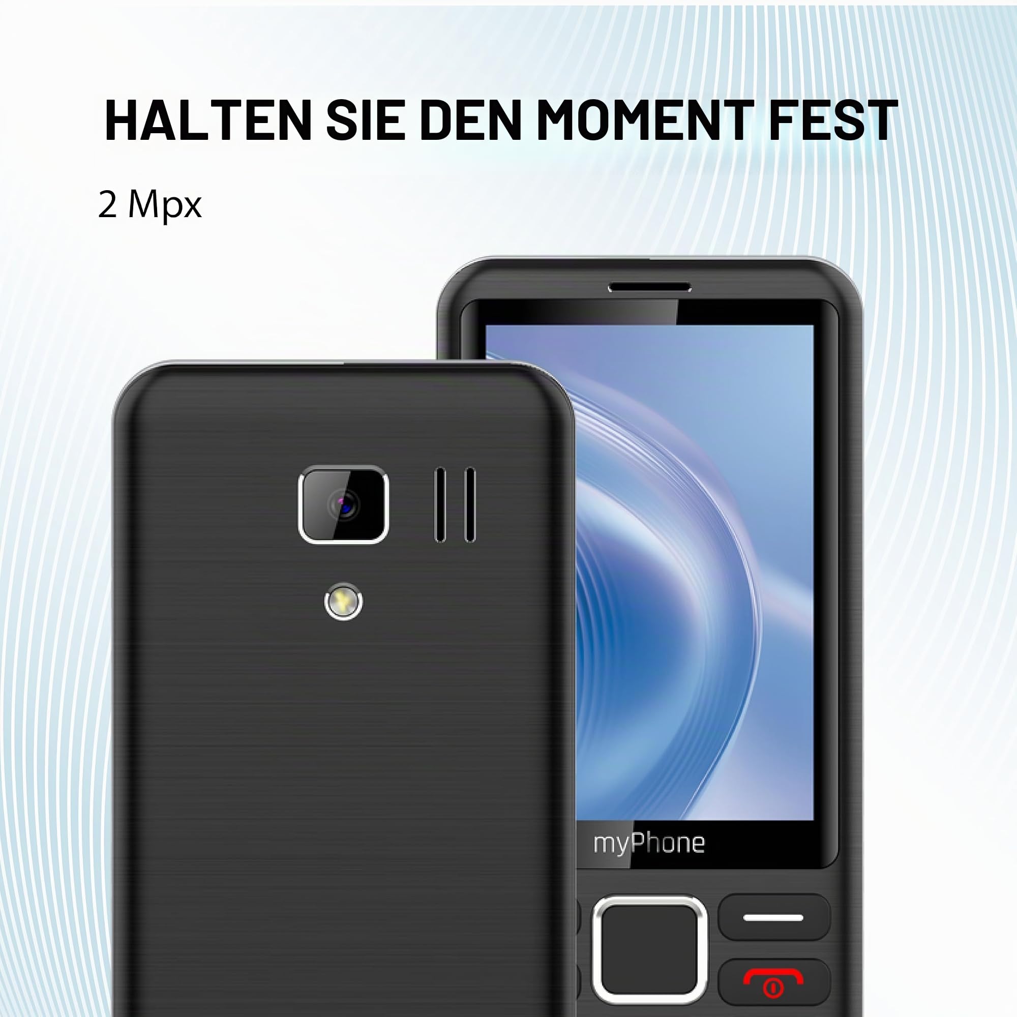 myPhone 3510 LTE Seniorenhandy ohne Vertrag, 4G Tastenhandy mit 3,5 Zoll Display, große Tasten, Dual SIM, Lange Akkulaufzeit
