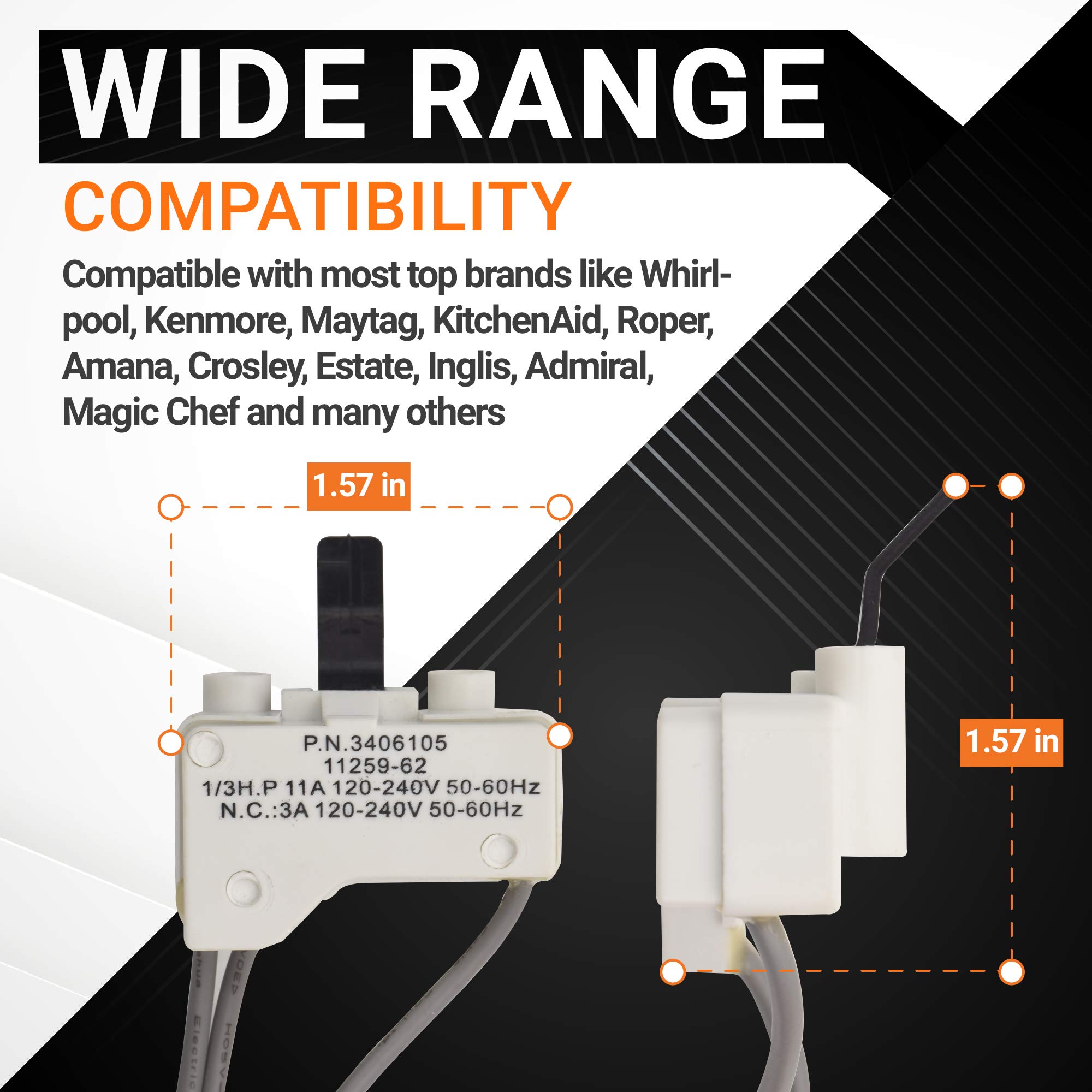 Amazon.com: BlueStars Ultra Durable 3406105 Dryer Door Switch