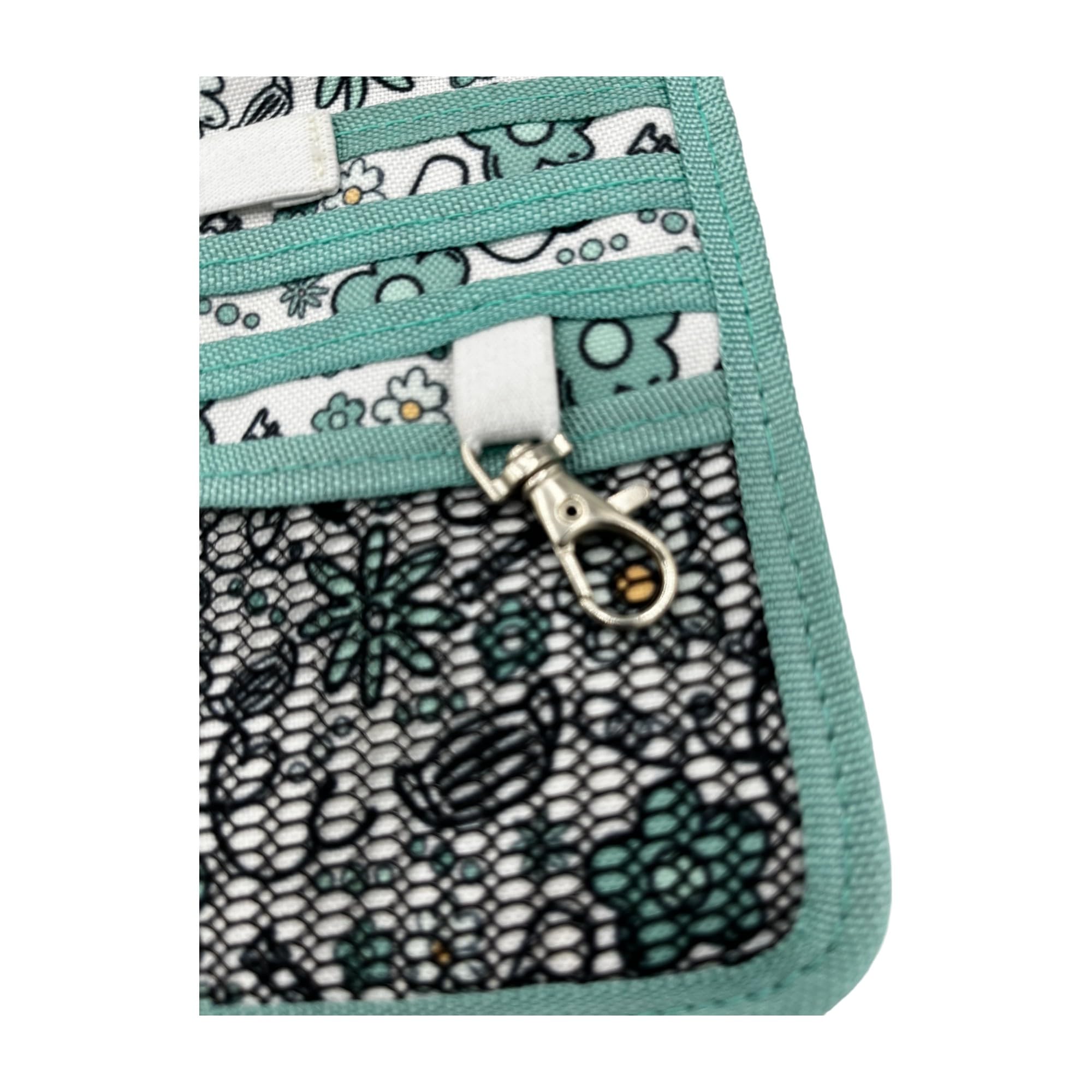 Nurse Life Pack MAXI Organizador más Tijeras Mayo y Pico Pato - Punta Roma | - I love it -, Punta Redonda Profesional, Primeros Auxilios, Vendaje. Acero pulido. Verde Moda.