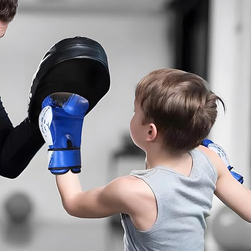Miniatura 7 de Guantes de boxeo para niños, guantes de entrenamiento para saco de boxeo, MMA, UFC, Muay Thai, Karate, Kickboxing