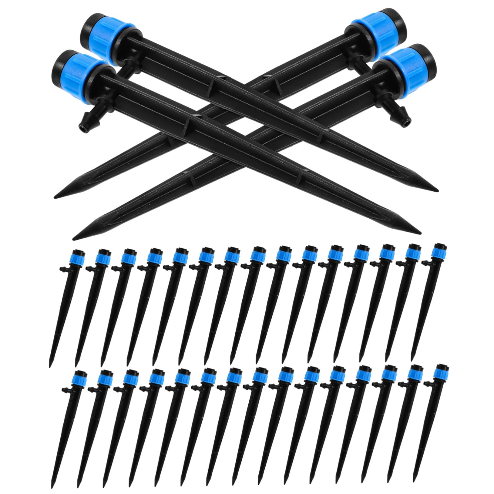 FUNOMOCYA 50pcs 13cm Garden Drip Irrigation Spraying Nozzles Sprinkler Heads for Drip Irrigation System for Plant Pots and Raised Garden Beds