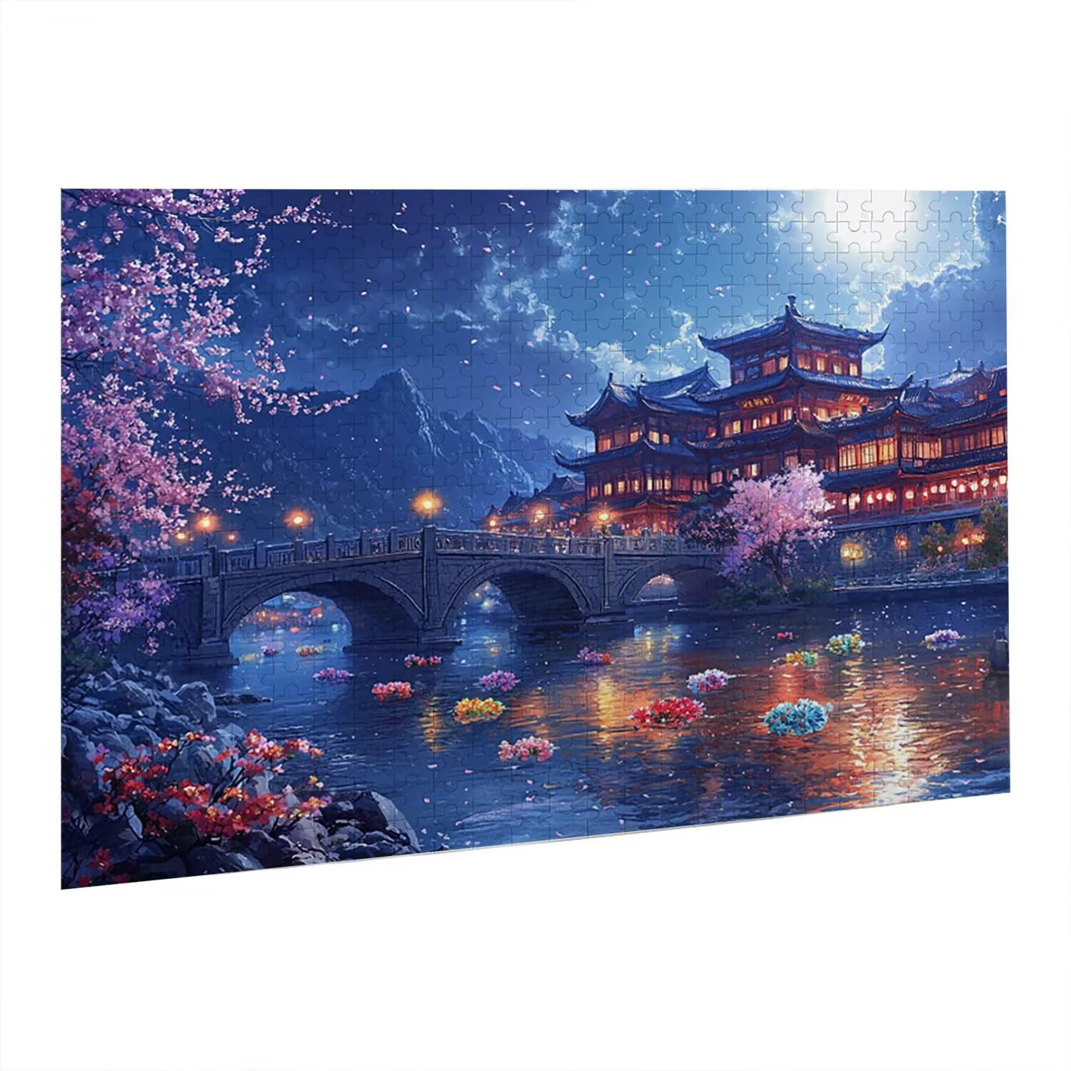 Jigsaw Puzzle, 4000 Pezzi Puzzle Classici, Attico Puzzle Rilassamento Intelligence, Mpossibile Difficile Puzzle Impegnativo per Adulti Puzzle Gioco Familiare, Regalo per Amore Amico Vista fr0-1014