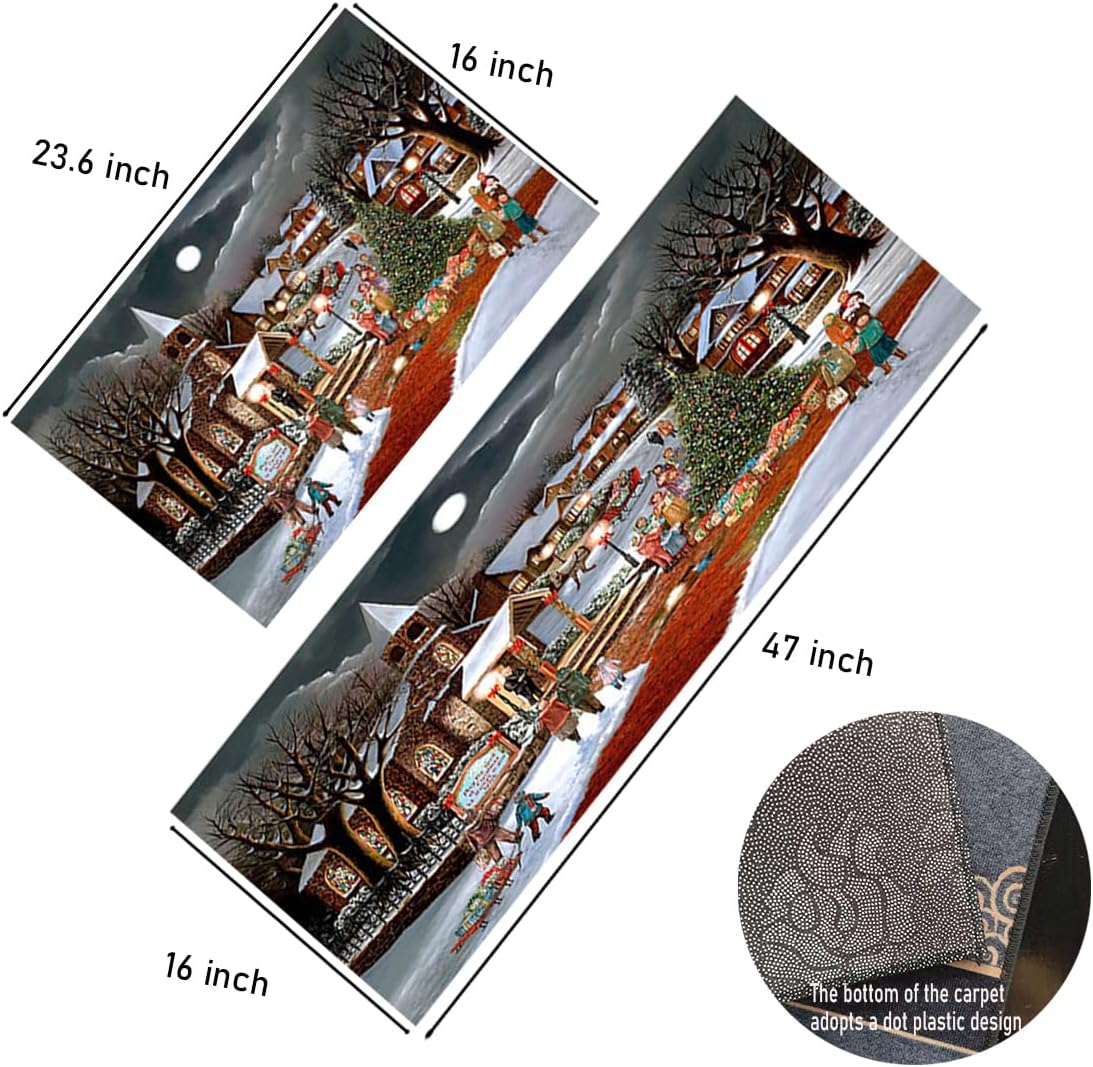 JunJiale、キッチンカーペットは滑り止めで洗える、吸水性キッチンマット1枚キッチンマットはキッチンマットを掃除しやすく、洗濯室