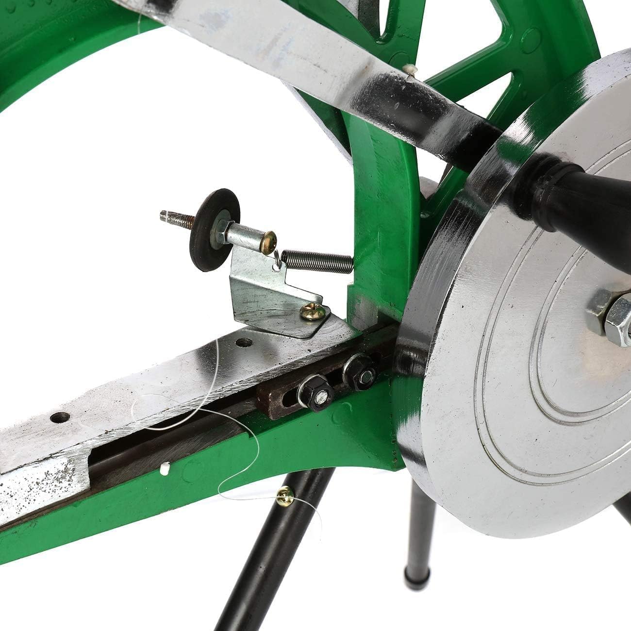 Close-up of needle and presser foot area