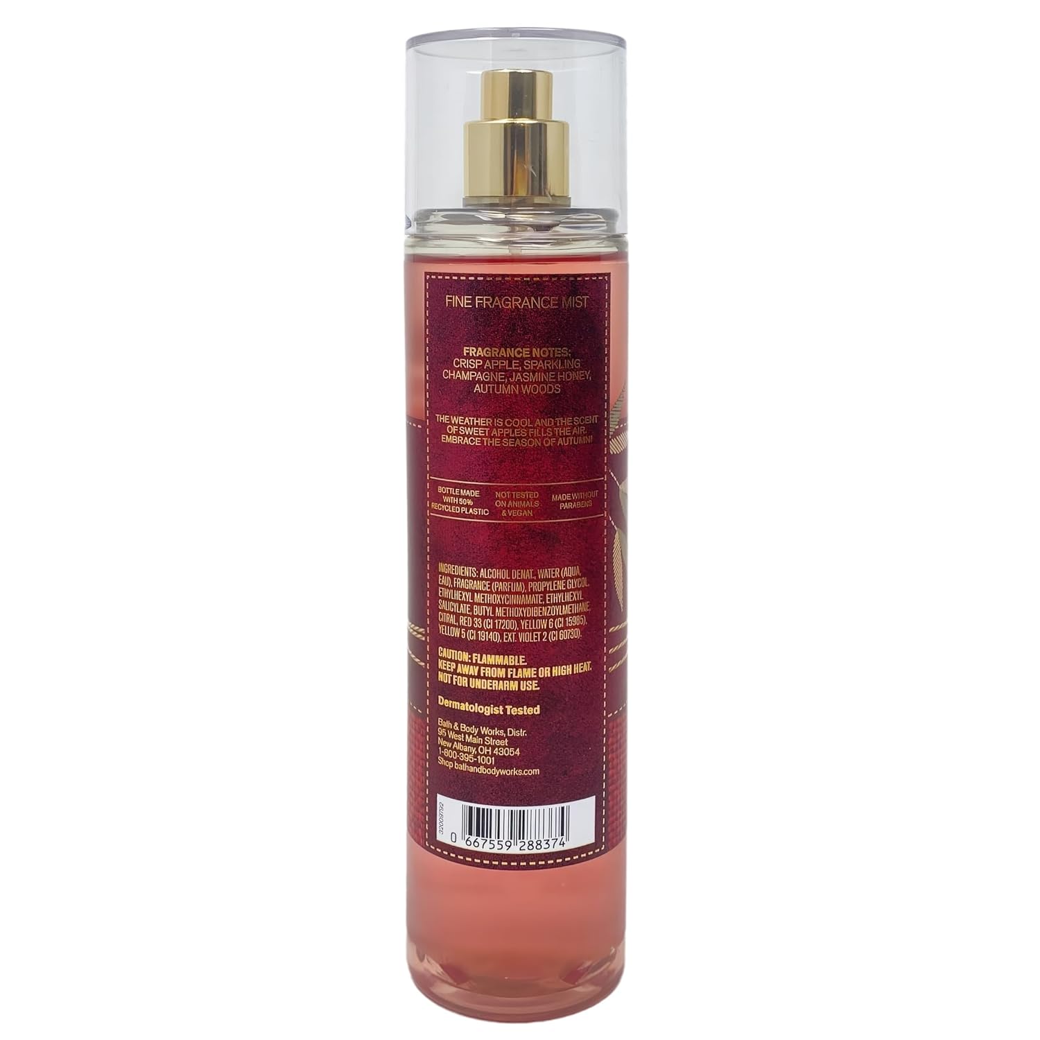 Bath & Body Works Champagne Apple & Honey Deluxe Gift Set - Body Cream, Fragrance Mist, Body Wash and Body Lotion with a Cherry on Top Bar Soap - Full Size - Image 3