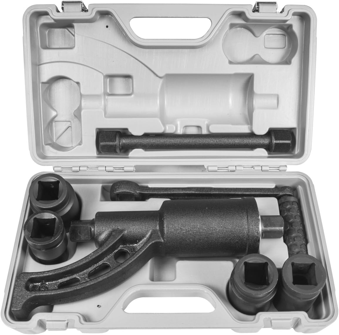 Stark USA Torque Multiplier Labor Saving Lug Nut Wrench W/ 4 Cr-v Socket 5400NM Lugnut Wrench for Semi Truck & RVs Wrench w/Case