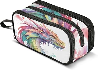 Pencil Case Box Boys Girls Large Pencil Pouch with Zipper Compartments Big Capacity Stationery Pen Bag Organiser for Kids Teens Adults School Office