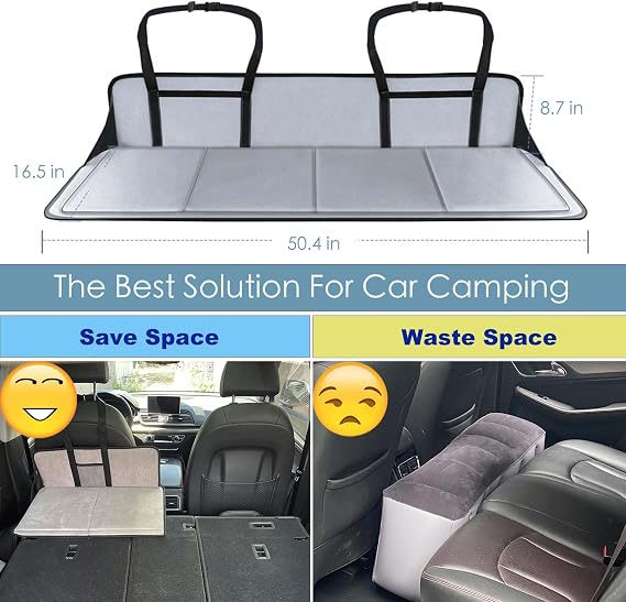 Car Camping Essentials, Increase Cargo Car Bed Space,Mattress Accessories for SUV with Flate Trunk,Tesla Model Y,RAV4,CRV,X-Trail,Outback,Highlander,Kuga,Tiguan,Cherokee,Equinox,Explorer