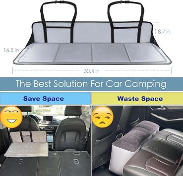 Car Camping Essentials, Increase Cargo Car Bed Space,Mattress Accessories for SUV with Flate Trunk,Tesla Model Y,RAV4,CRV,X-Trail,Outback,Highlander,Kuga,Tiguan,Cherokee,Equinox,Explorer
