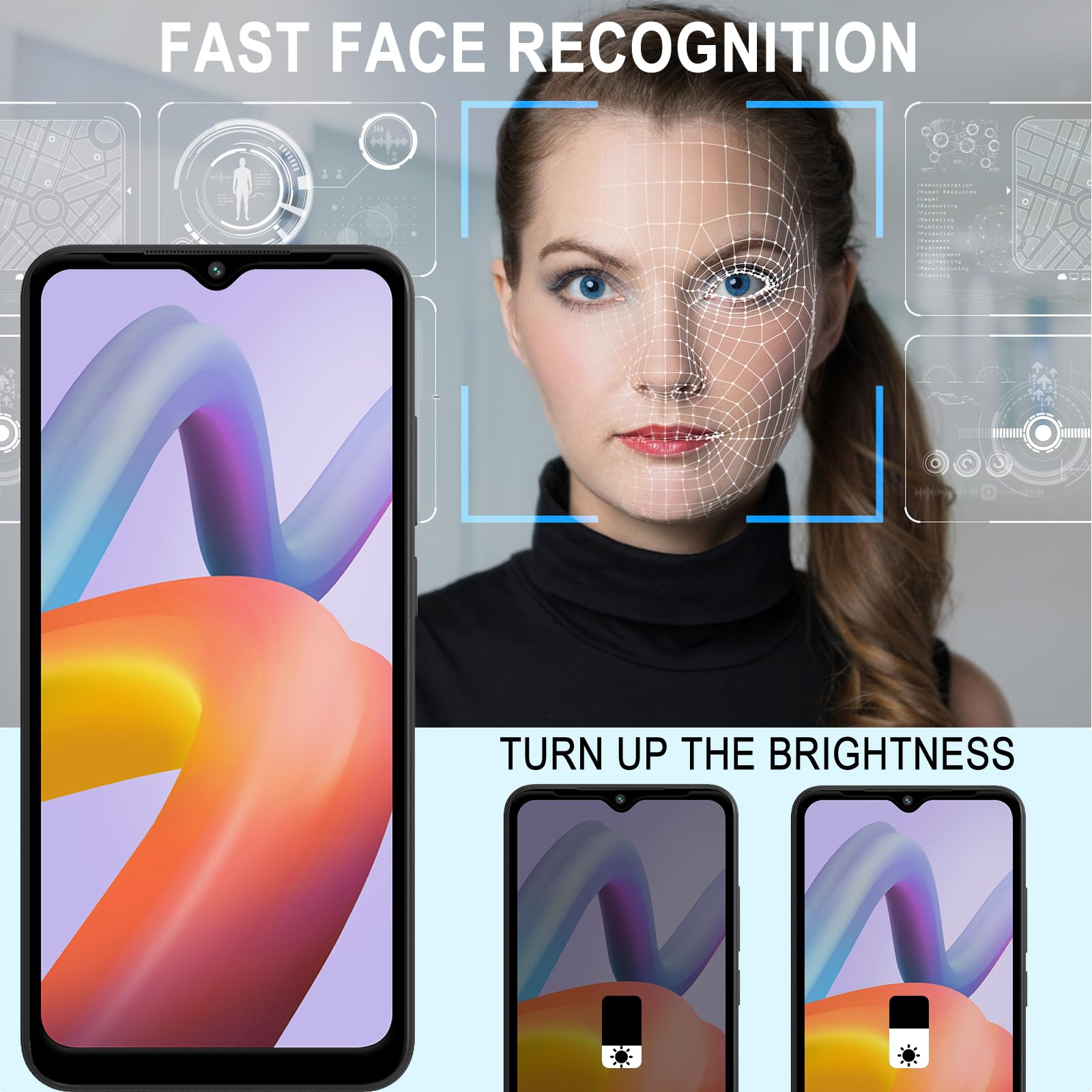 Protection écran Et Caméra Xiaomi Redmi A2 - Verre Trempé 9H Anti-espion Et Anti-rayures