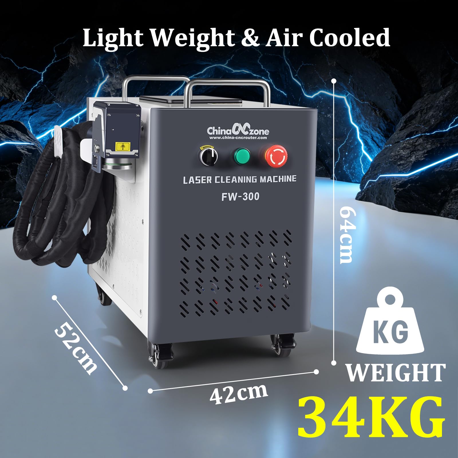 200W/300W/500W Puls Laser Reinigungsmaschine Single Mode/Multimode Laser (500, Watt)