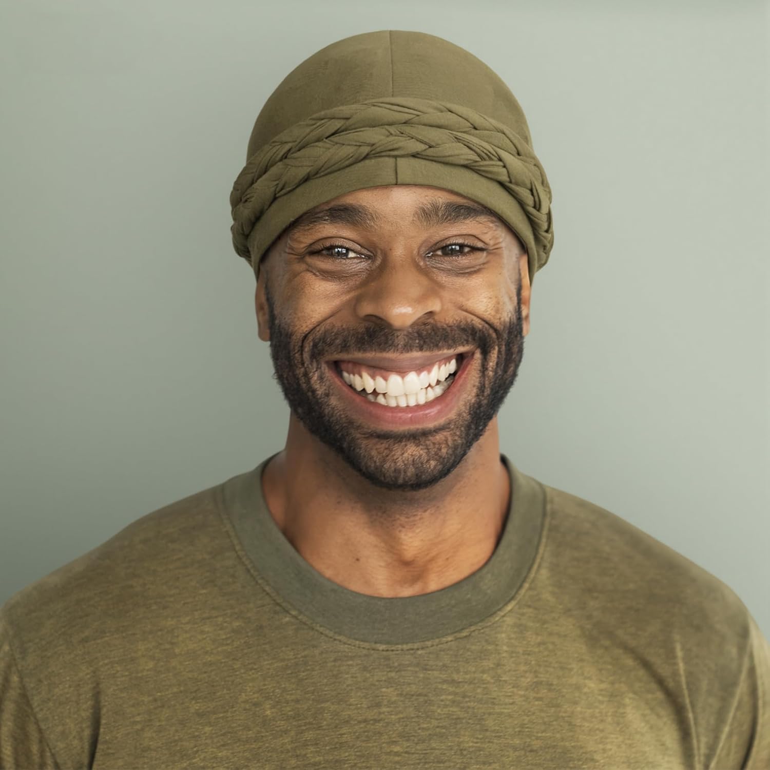 6 Pack Satin Lined Turbans for Men, Silky Mens Turban Durag for Waves, Braids & Hair Care