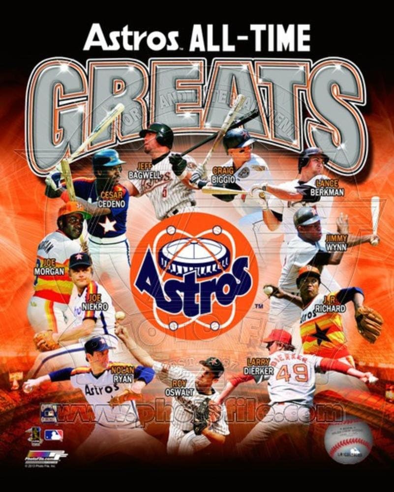 Houston Astros All Time Greats Composite Photo 8 x 10in