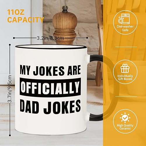 Miniatura 5 de Aurahouse Regalos para papá nuevo por primera vez, taza oficial de bromas de papá, anuncio de embarazo para marido divertido, regalos para papá por