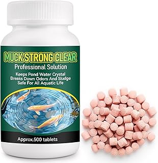 Muck Reducer, Professional for Fishpond, Baths & Fountains, Easy and Efficient, 500 Tablets (500g)