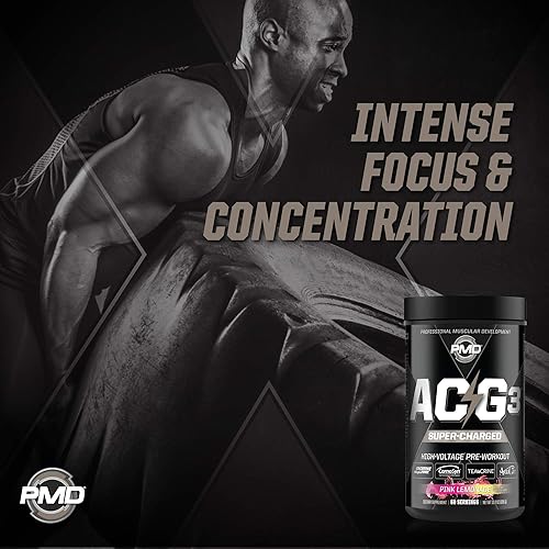 Miniatura 5 de PMD Sports ACG3 Supercharged - Pre-entrenamiento - Potente fuerza, alta energía, maximiza el enfoque mental, resistencia y rendimiento óptimo de